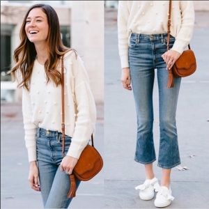 The GREAT The Nerd Crop Flare Jeans